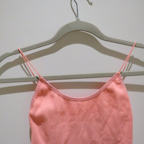 ARITZIA SUNDAY BEST Ribbed Seamless Bodysuit in Neon Sunset Stretch Feminine M/L - Picture 4 of 12